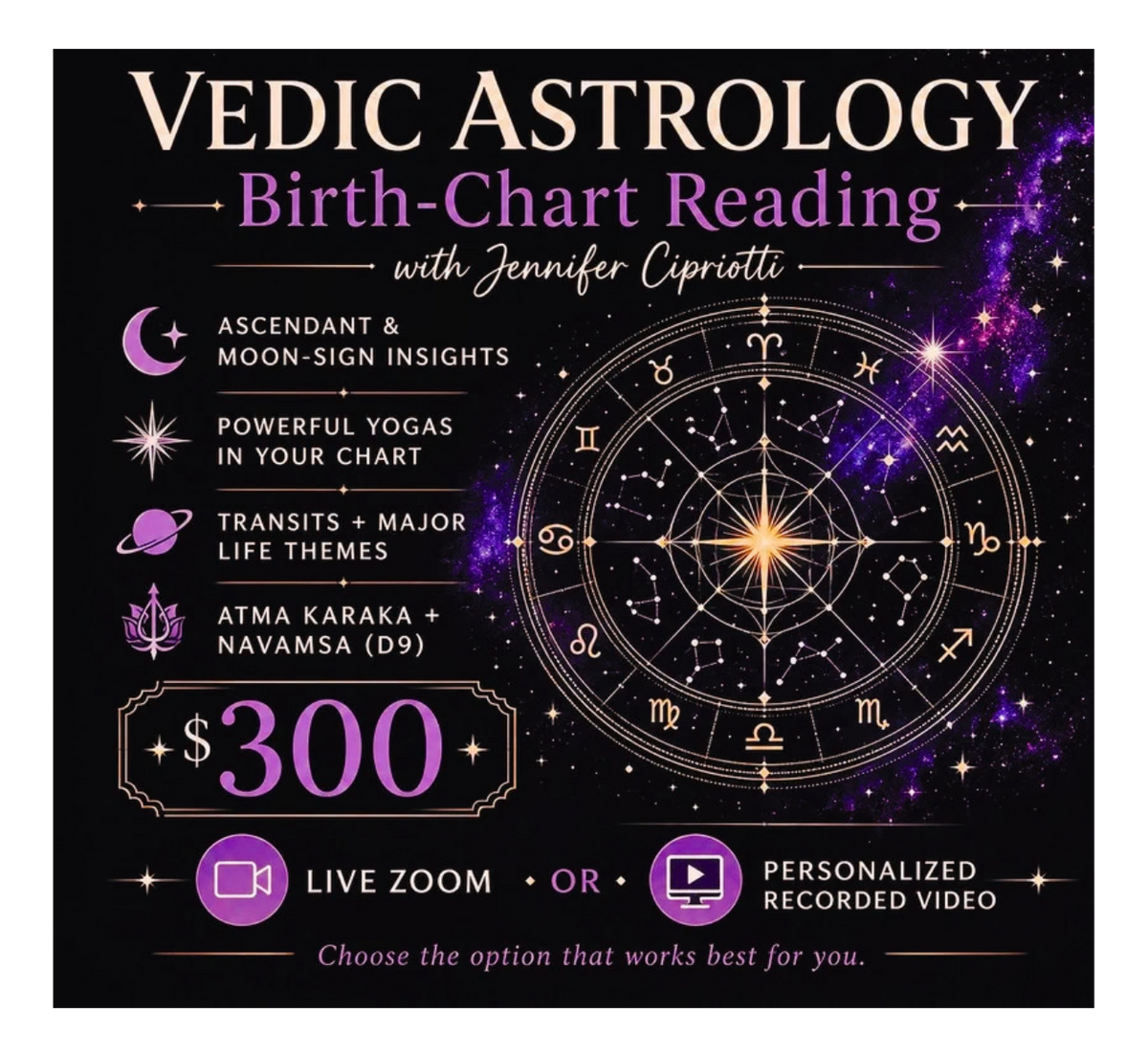 Personalized Vedic Astrology Birth Chart Reading