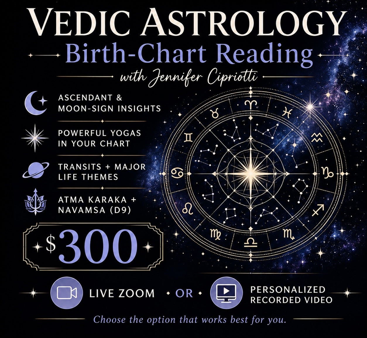 Personalized Vedic Astrology Birth Chart Reading
